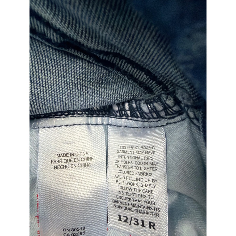 Lucky Brand‎ Stevie High Rise Flare Jeans Medium Wash Denim Blue 12/31 R Womens - Picture 4 of 8